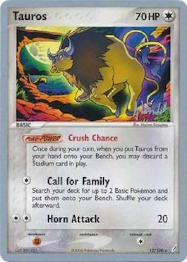 Tauros (12/100) (Empotech - Dylan Lefavour) [World Championships 2008] - Pokemon Single