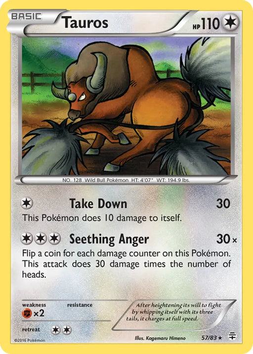 Tauros (57/83) [XY: Generations] - Pokemon Single