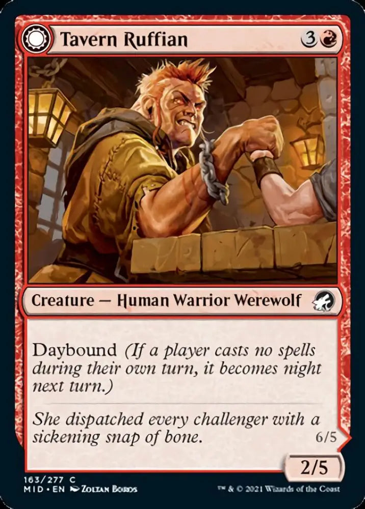Tavern Ruffian // Tavern Smasher [Innistrad: Midnight Hunt] - MTG Single