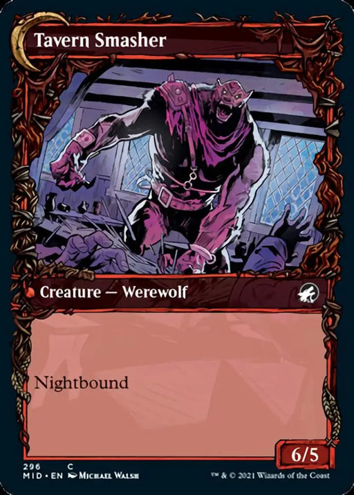 Tavern Ruffian // Tavern Smasher (Showcase Equinox) [Innistrad: Midnight Hunt] - MTG Single