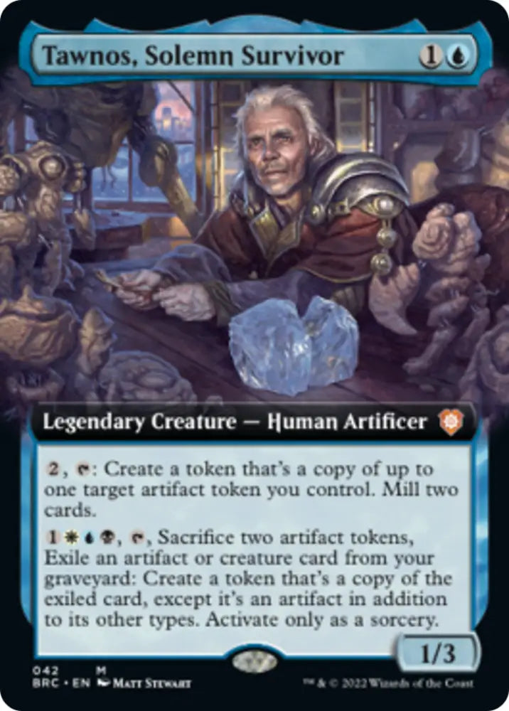Tawnos Solemn Survivor (Extended Art) [The Brothers’ War Commander] - MTG Single