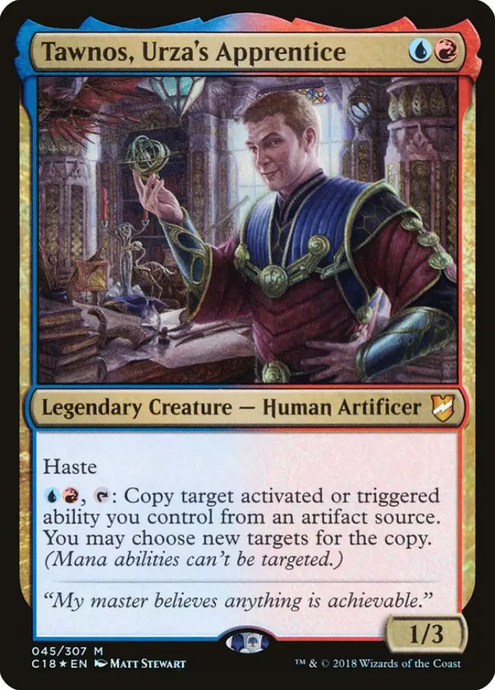 Tawnos Urza’s Apprentice [Commander 2018] - MTG Single