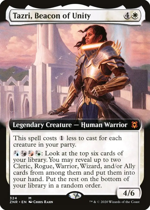 Tazri Beacon of Unity (Extended Art) [Zendikar Rising] - MTG Single