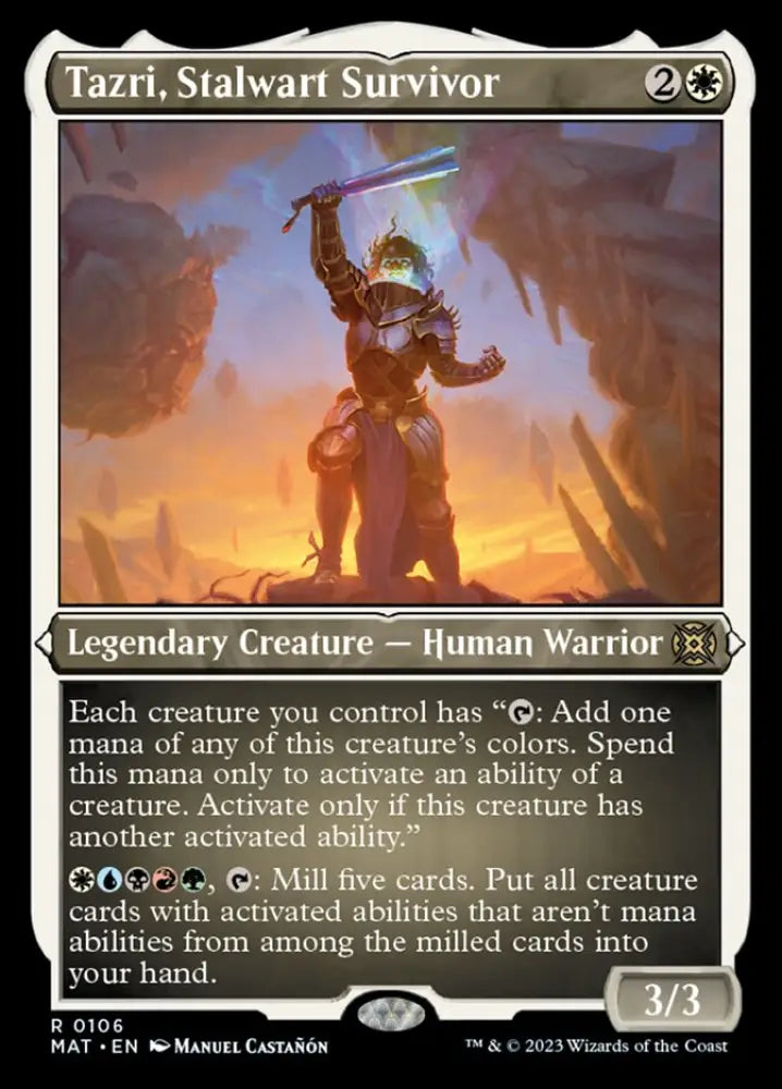 Tazri Stalwart Survivor (Foil Etched) [March of the Machine: The Aftermath] - MTG Single