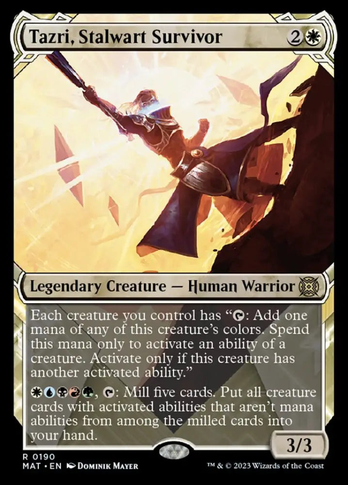 Tazri Stalwart Survivor (Showcase Halo Foil) [March of the Machine: The Aftermath] - MTG Single