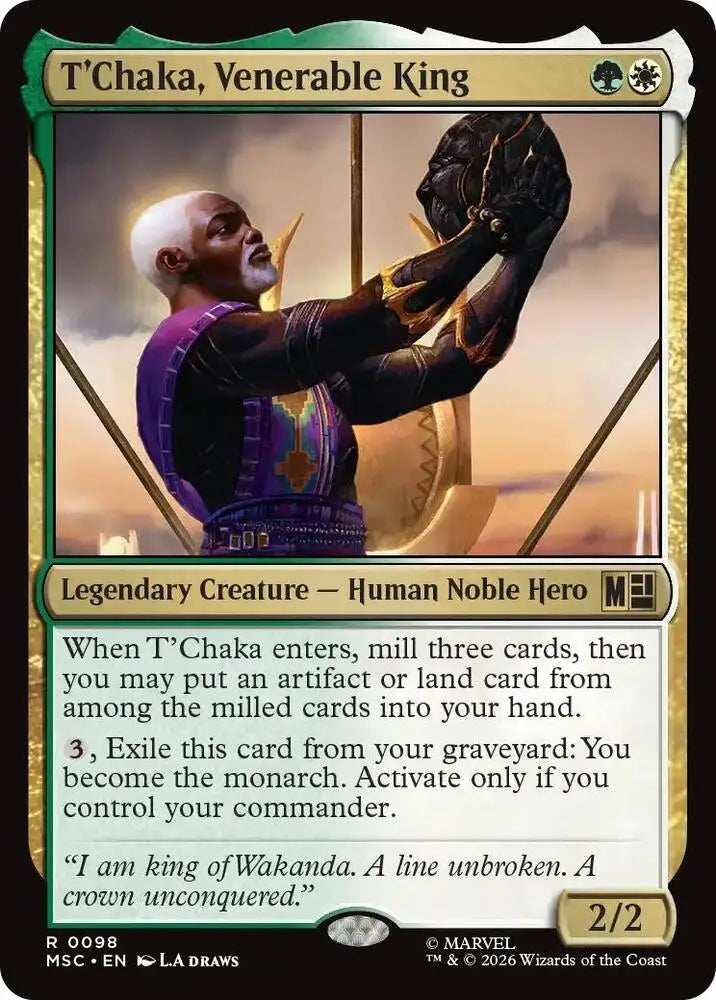 T'Chaka, Venerable King (98) [Marvel Super Heroes Commander]