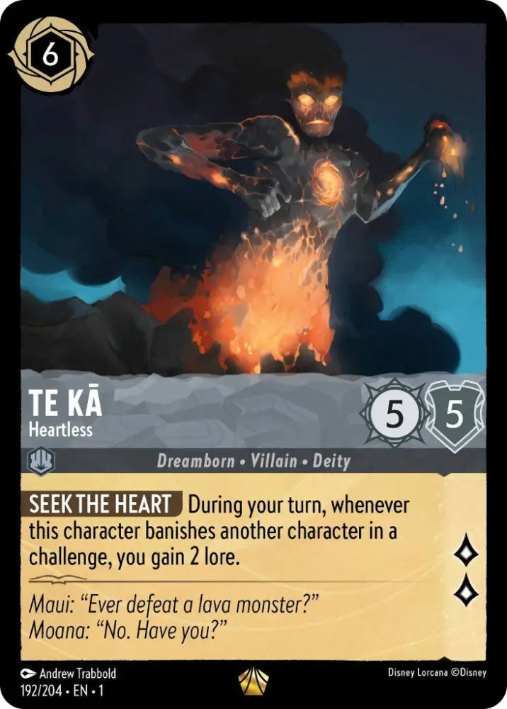 Te Ka - Heartless (192/204) [The First Chapter] - Lorcana Single