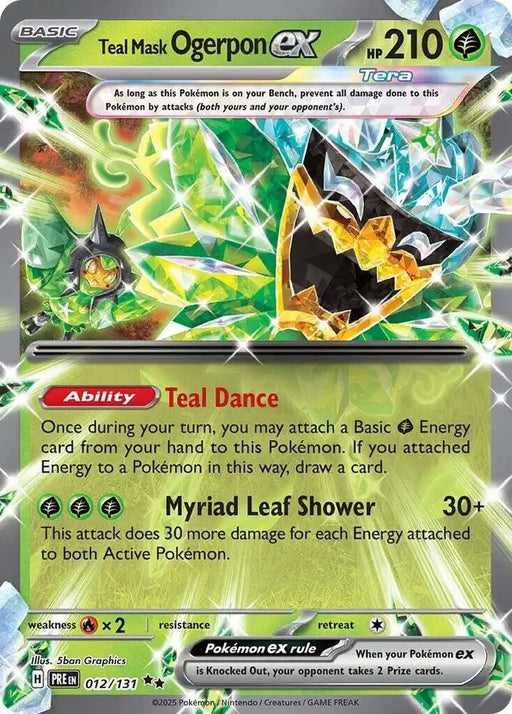 Teal Mask Ogerpon ex (012/131) [Scarlet & Violet: Prismatic Evolutions] - Pokemon Single