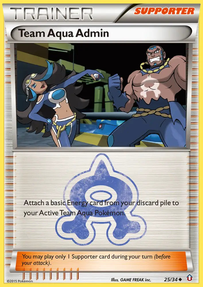 Team Aqua Admin (25/34) [XY: Double Crisis] - Pokemon Single