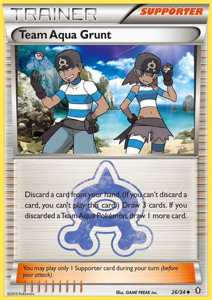 Team Aqua Grunt (26/34) [XY: Double Crisis] - Pokemon Single