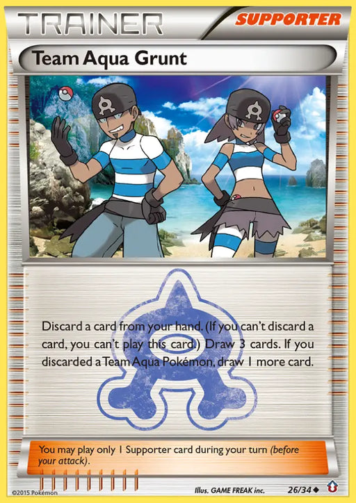 Team Aqua Grunt (26/34) [XY: Double Crisis] - Pokemon Single