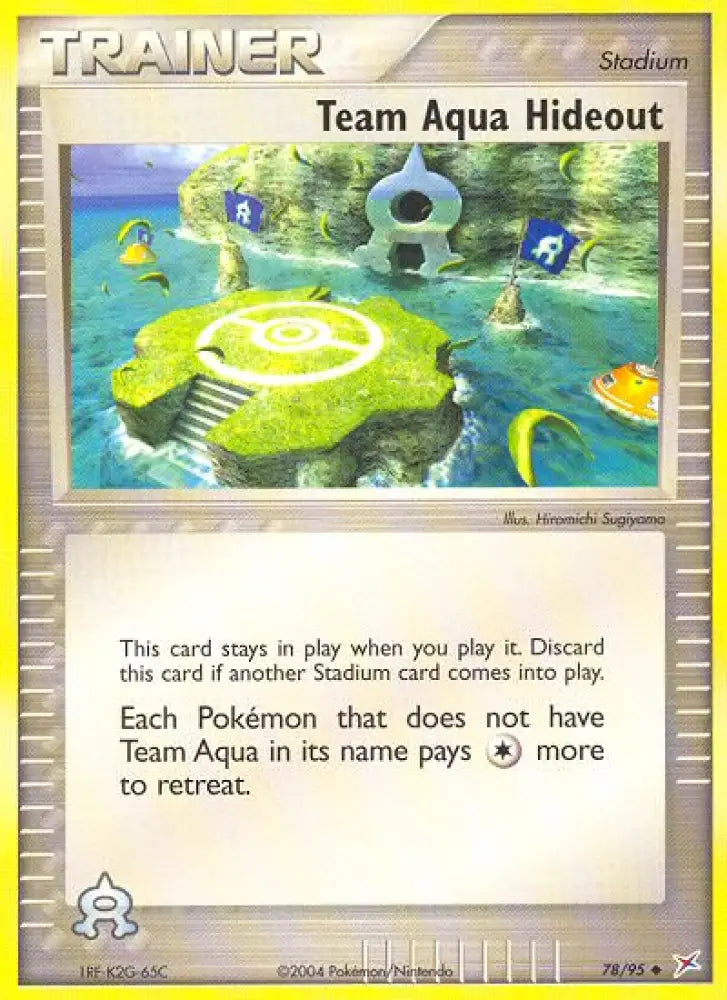 Team Aqua Hideout (78/95) [EX: Team Magma vs Team Aqua] - Pokemon Single