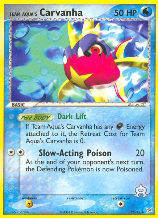 Team Aqua’s Carvanha (25/95) [EX: Team Magma vs Team Aqua] - Pokemon Single
