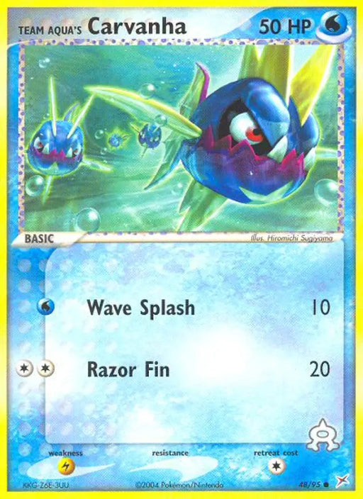 Team Aqua’s Carvanha (48/95) [EX: Team Magma vs Team Aqua] - Pokemon Single