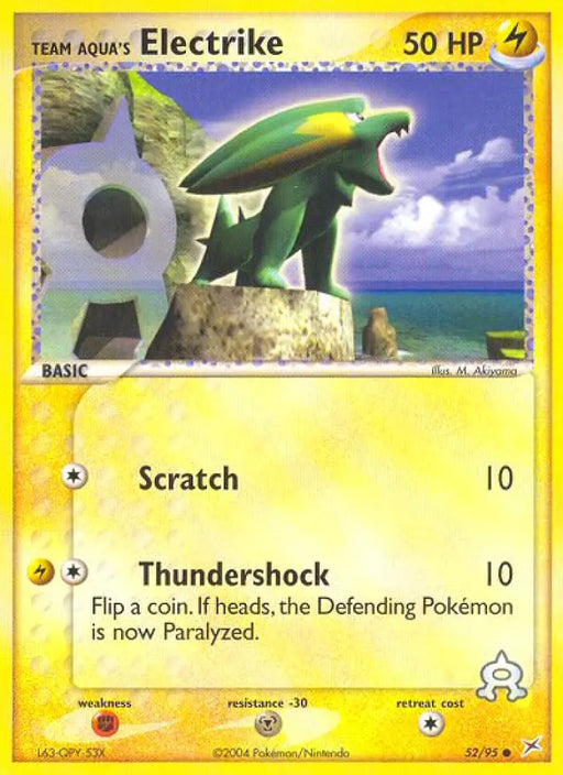 Team Aqua’s Electrike (52/95) [EX: Team Magma vs Team Aqua] - Pokemon Single