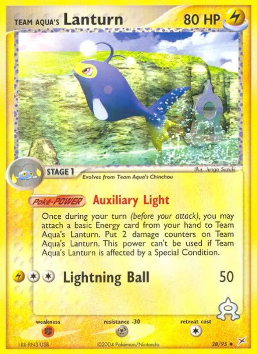 Team Aqua’s Lanturn (28/95) [EX: Team Magma vs Team Aqua] - Pokemon Single