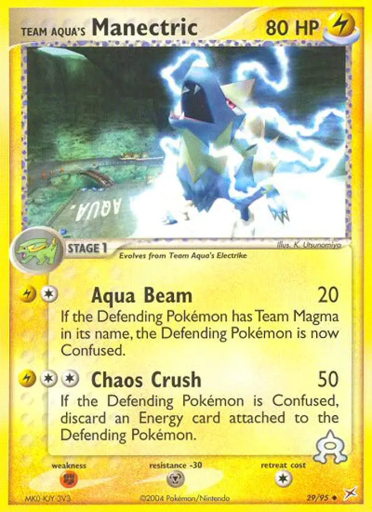 Team Aqua’s Manectric (29/95) [EX: Team Magma vs Team Aqua] - Pokemon Single