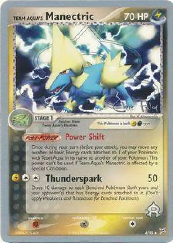 Team Aqua’s Manectric (4/95) (Blaziken Tech - Chris Fulop) [World Championships 2004] - Pokemon Single