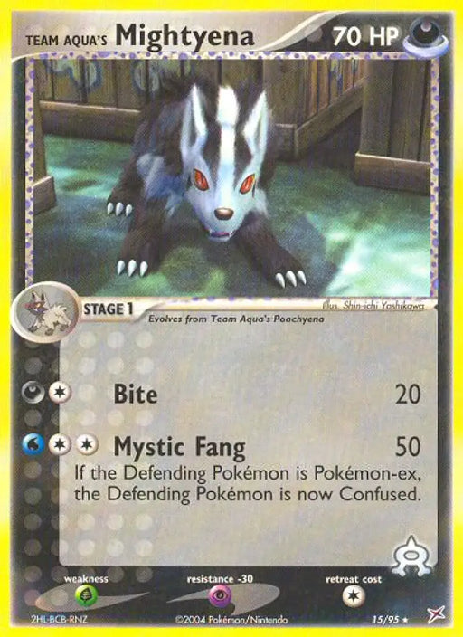 Team Aqua’s Mightyena (15/95) [EX: Team Magma vs Team Aqua] - Pokemon Single