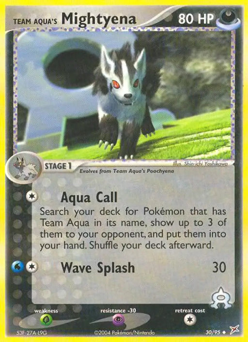Team Aqua’s Mightyena (30/95) [EX: Team Magma vs Team Aqua] - Pokemon Single