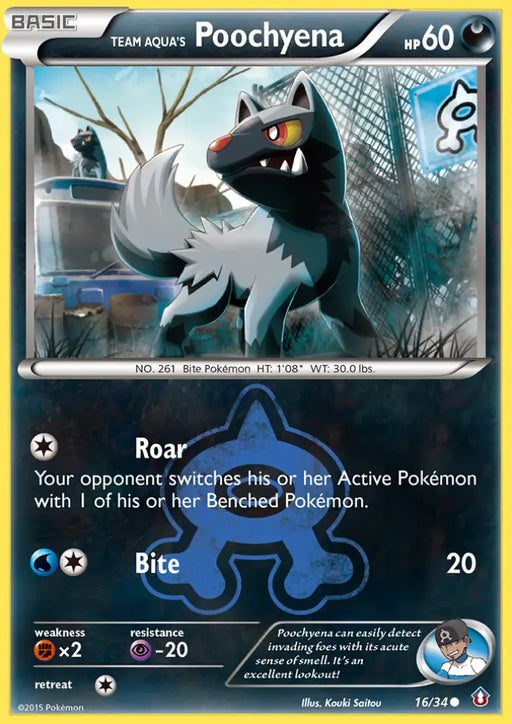 Team Aqua’s Poochyena (16/34) [XY: Double Crisis] - Pokemon Single