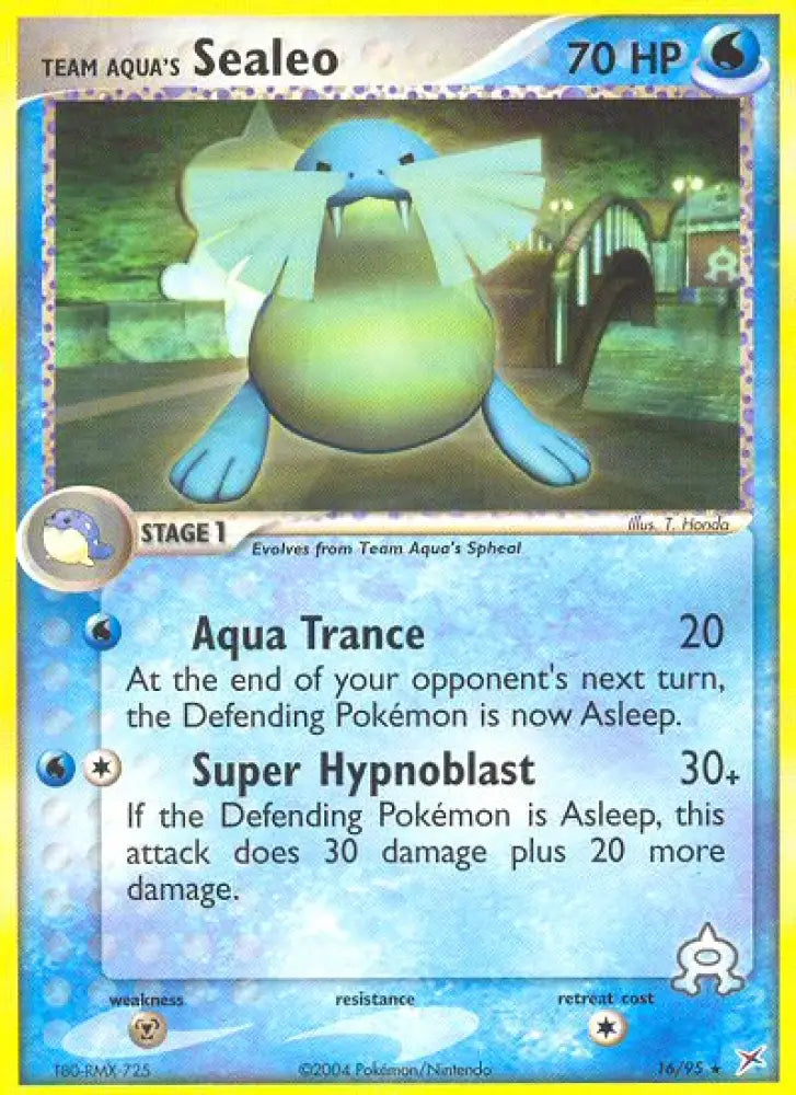 Team Aqua’s Sealeo (16/95) [EX: Team Magma vs Team Aqua] - Pokemon Single