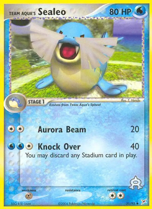 Team Aqua’s Sealeo (31/95) [EX: Team Magma vs Team Aqua] - Pokemon Single