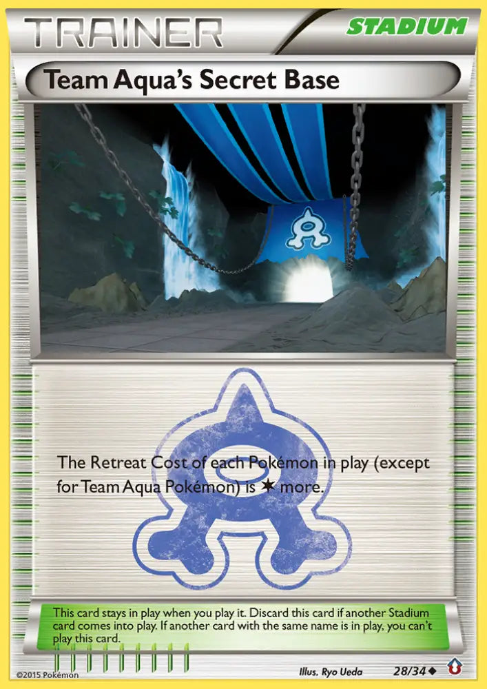 Team Aqua’s Secret Base (28/34) [XY: Double Crisis] - Pokemon Single