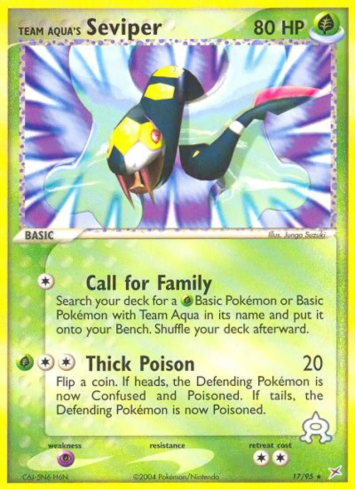 Team Aqua’s Seviper (17/95) [EX: Team Magma vs Team Aqua] - Pokemon Single