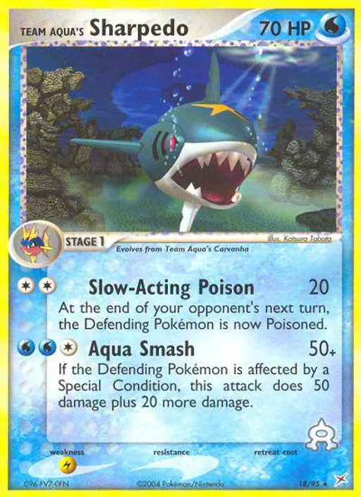 Team Aqua’s Sharpedo (18/95) [EX: Team Magma vs Team Aqua] - Pokemon Single