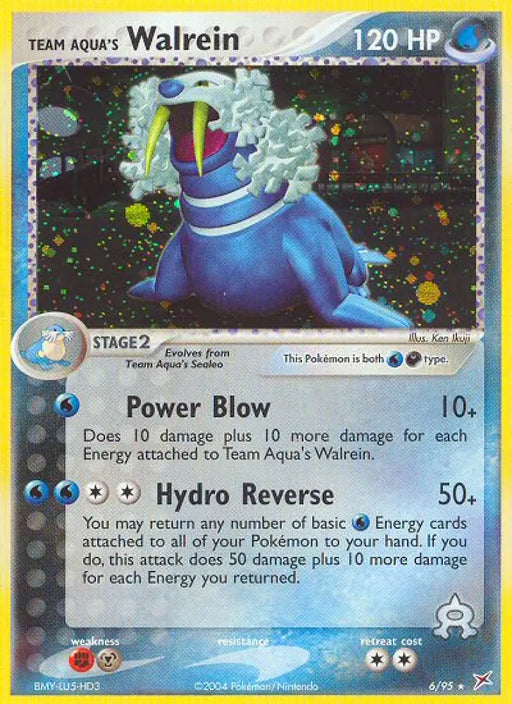 Team Aqua’s Walrein (6/95) [EX: Team Magma vs Team Aqua] - Pokemon Single