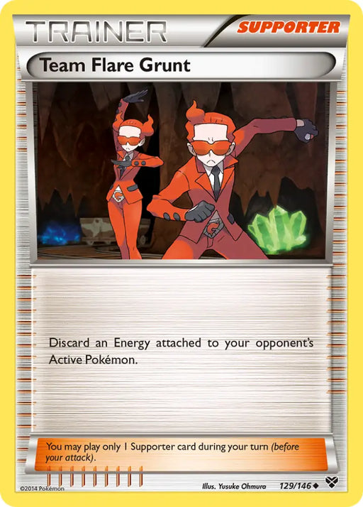 Team Flare Grunt (129/146) [XY: Base Set] - Pokemon Single