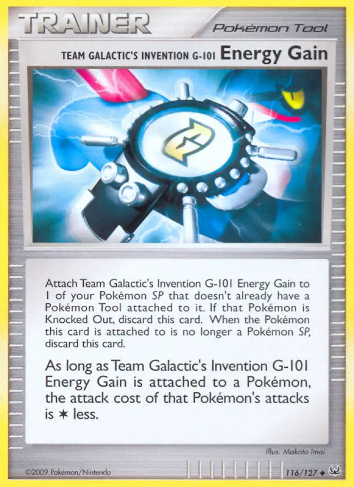 Team Galactic’s Invention G-101 Energy Gain (116/127) [Platinum: Base Set] - Pokemon Single