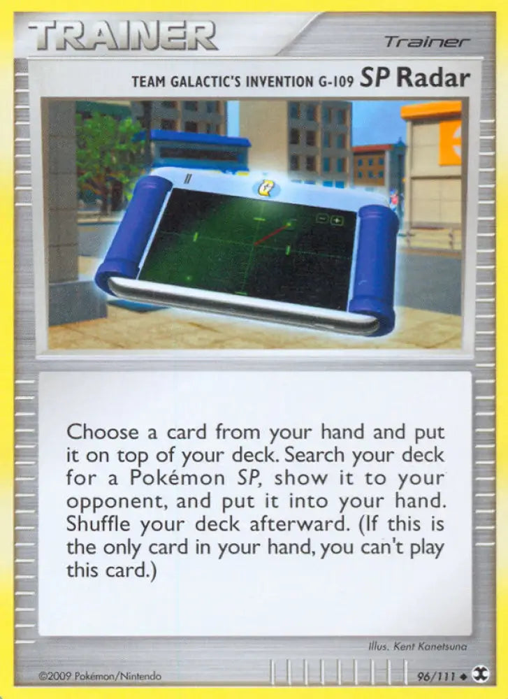 Team Galactic’s Invention G-109 SP Radar (96/111) [Platinum: Rising Rivals] - Pokemon Single