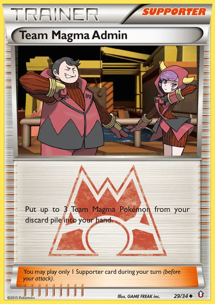 Team Magma Admin (29/34) [XY: Double Crisis] - Pokemon Single