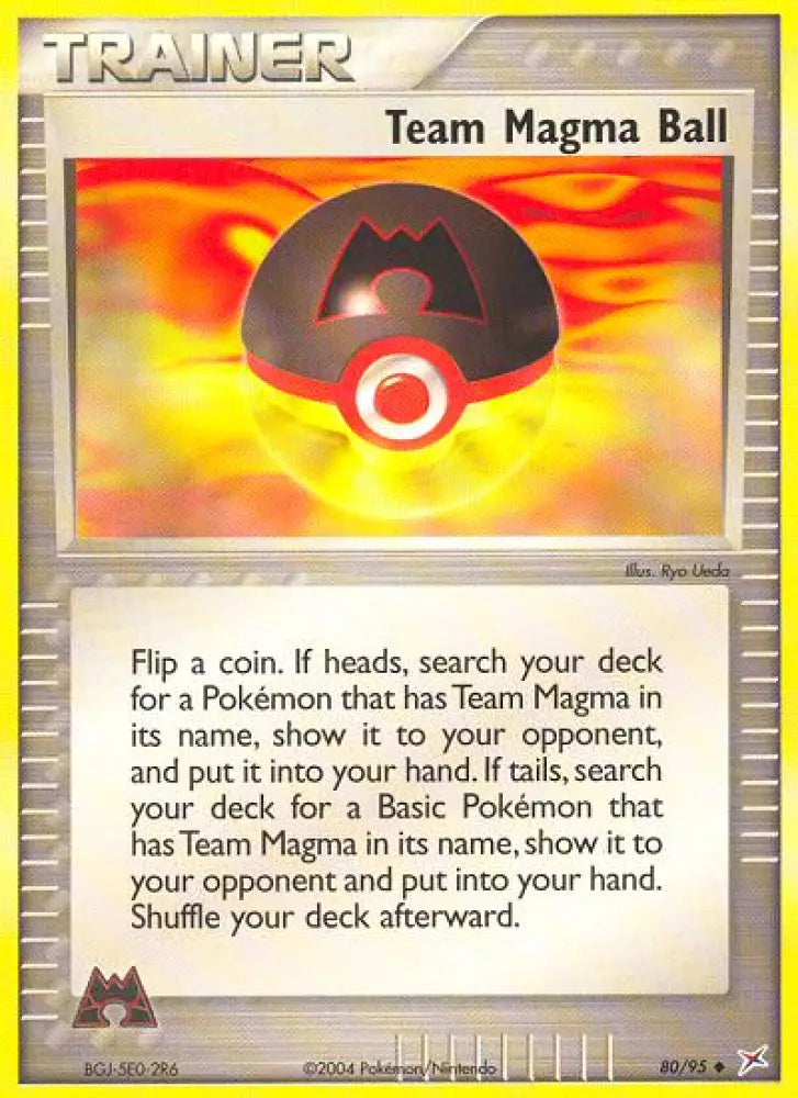 Team Magma Ball (80/95) [EX: Team Magma vs Team Aqua] - Pokemon Single