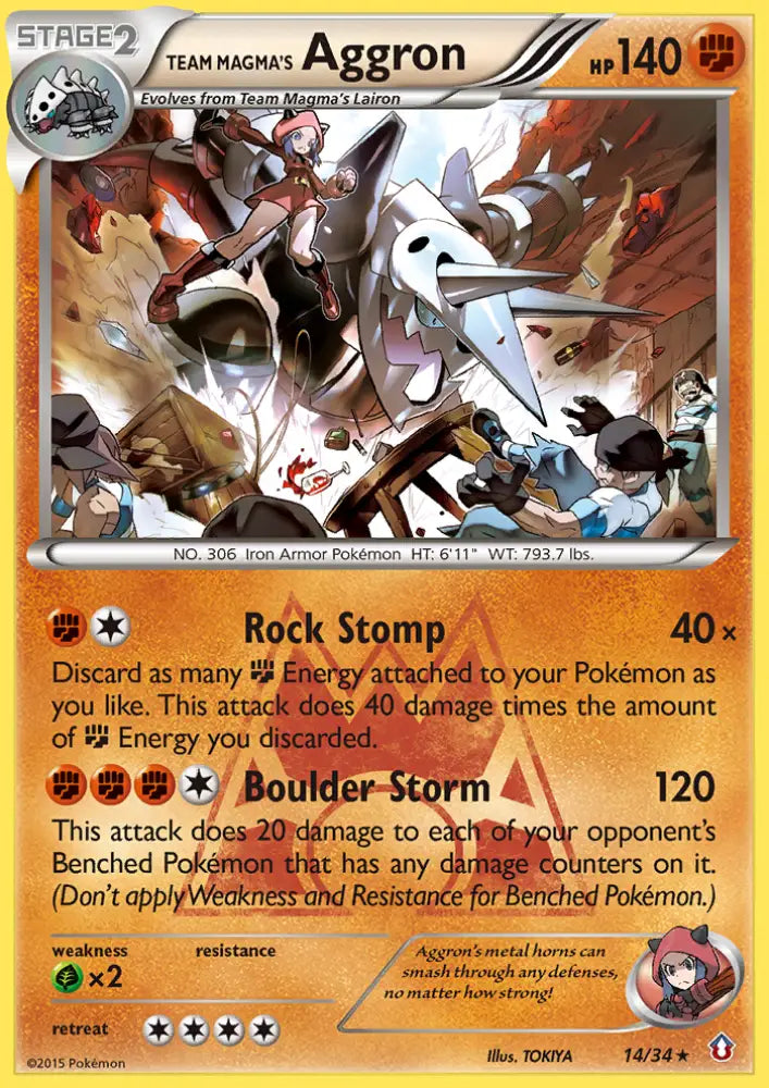 Team Magma’s Aggron (14/34) [XY: Double Crisis] - Pokemon Single