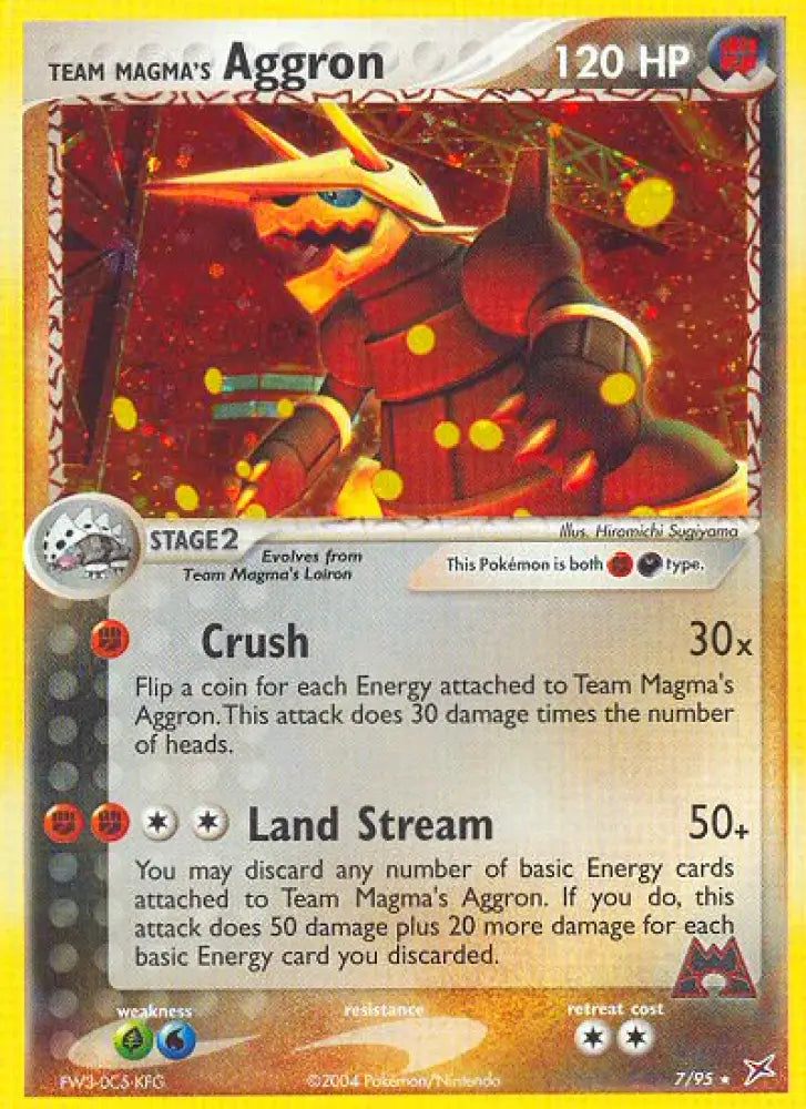 Team Magma’s Aggron (7/95) [EX: Team Magma vs Team Aqua] - Pokemon Single