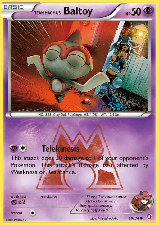 Team Magma’s Baltoy (10/34) [XY: Double Crisis] - Pokemon Single