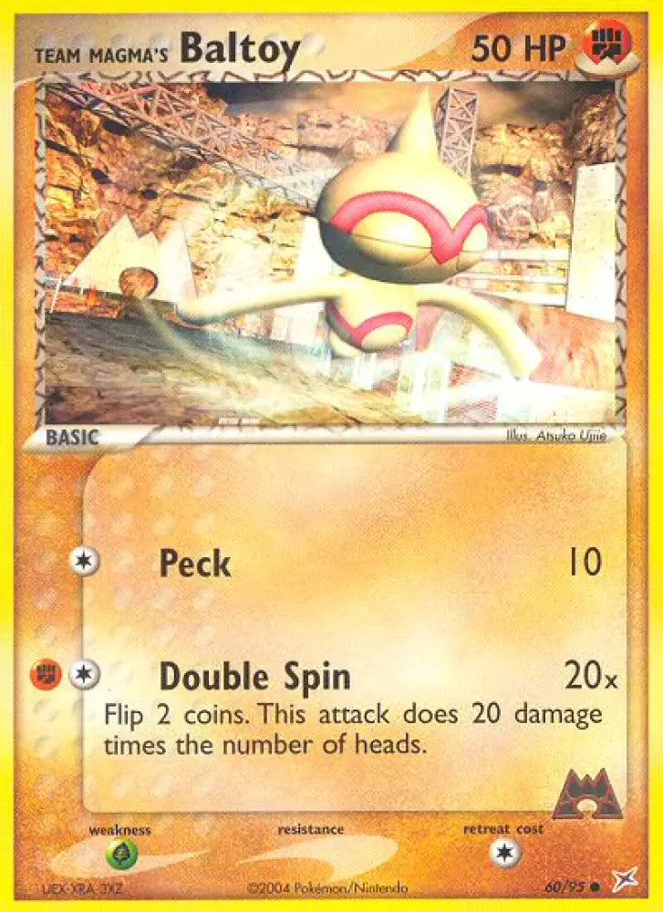 Team Magma’s Baltoy (60/95) [EX: Team Magma vs Team Aqua] - Pokemon Single