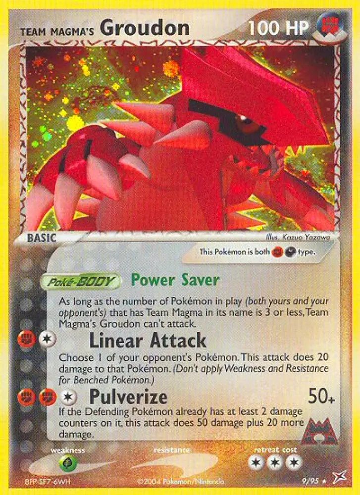 Team Magma’s Groudon (9/95) [EX: Team Magma vs Team Aqua] - Pokemon Single