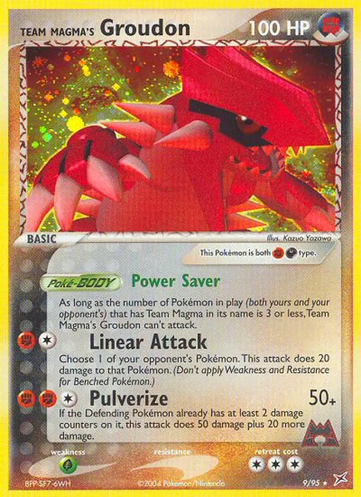 Team Magma’s Groudon (9/95) [EX: Team Magma vs Team Aqua] - Pokemon Single