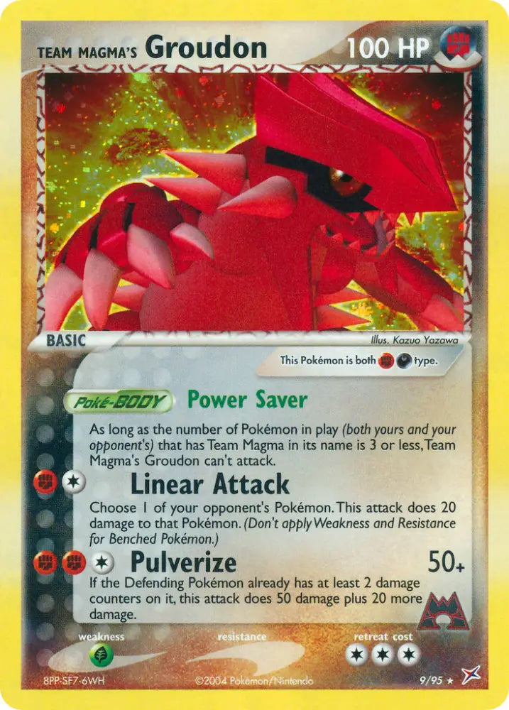 Team Magma’s Groudon (9/95) (Theme Deck Exclusive) [EX: Team Magma vs Team Aqua] - Pokemon Single