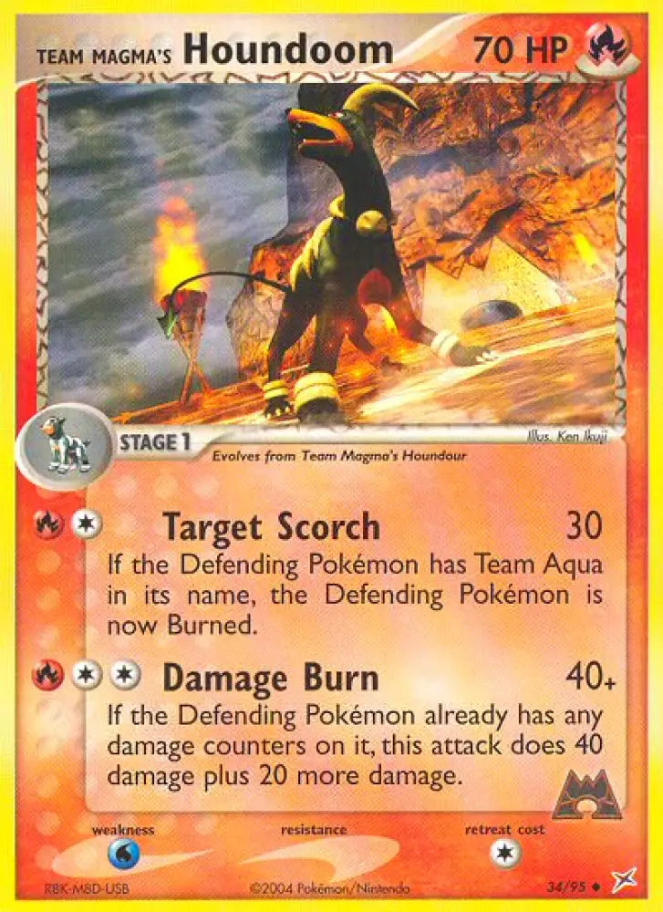 Team Magma’s Houndoom (34/95) [EX: Team Magma vs Team Aqua] - Pokemon Single