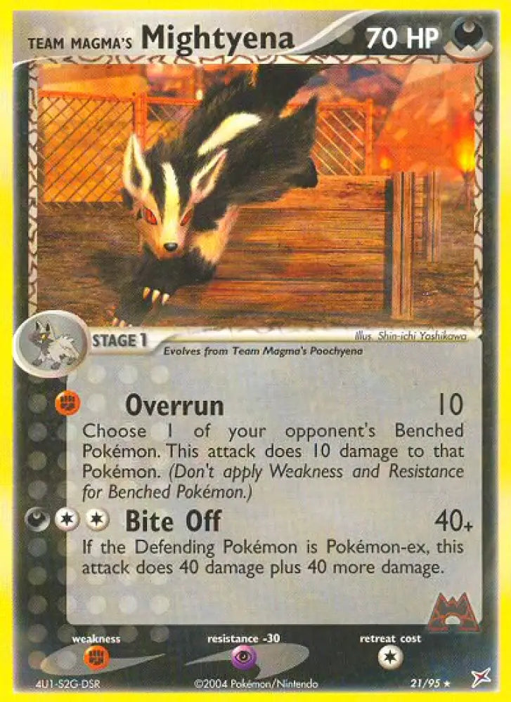 Team Magma’s Mightyena (21/95) [EX: Team Magma vs Team Aqua] - Pokemon Single