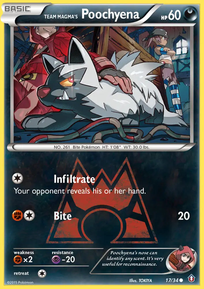 Team Magma’s Poochyena (17/34) [XY: Double Crisis] - Pokemon Single
