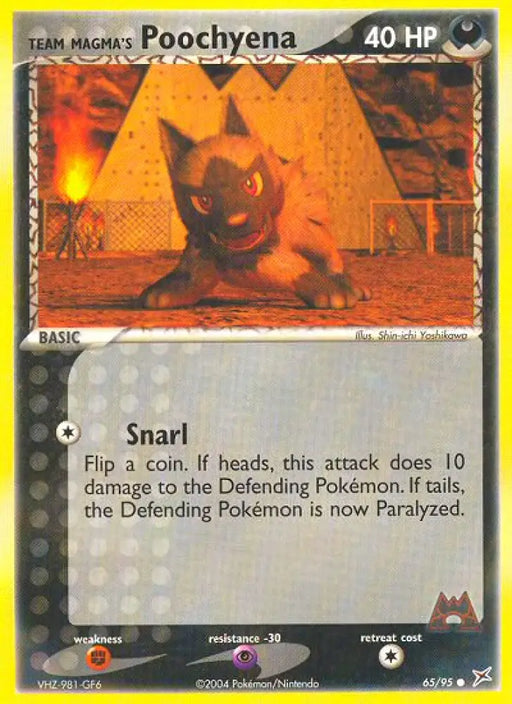 Team Magma’s Poochyena (65/95) [EX: Team Magma vs Team Aqua] - Pokemon Single