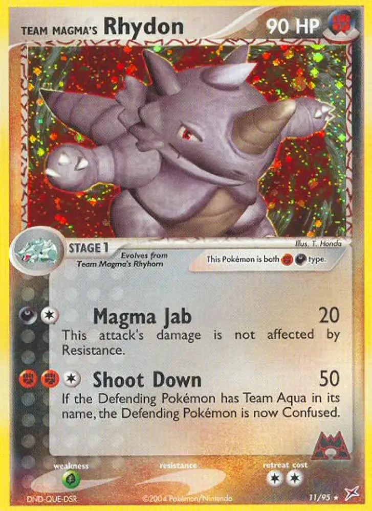 Team Magma’s Rhydon (11/95) [EX: Team Magma vs Team Aqua] - Pokemon Single