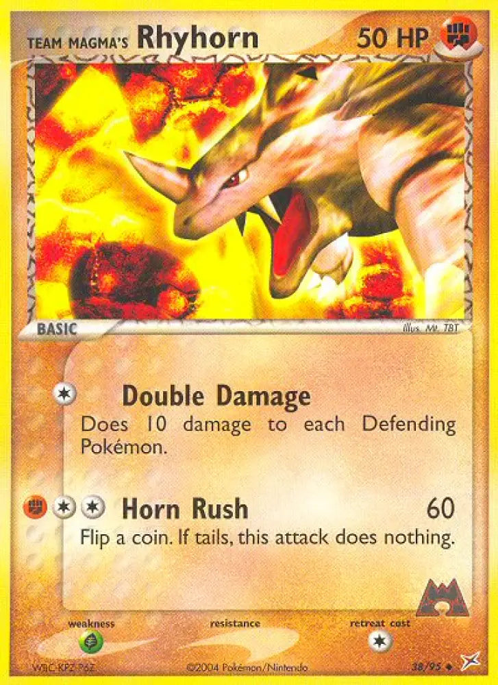 Team Magma’s Rhyhorn (38/95) [EX: Team Magma vs Team Aqua] - Pokemon Single