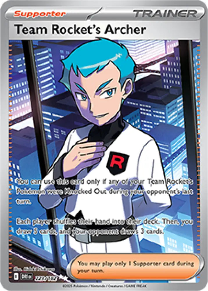 Team Rocket’s Archer - 223/182 [SV10: Destined Rivals] - Pokemon Single